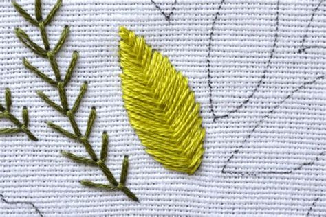 9 Methods Of Leaf Embroidery Embroidery Leaf Hand Embroidery
