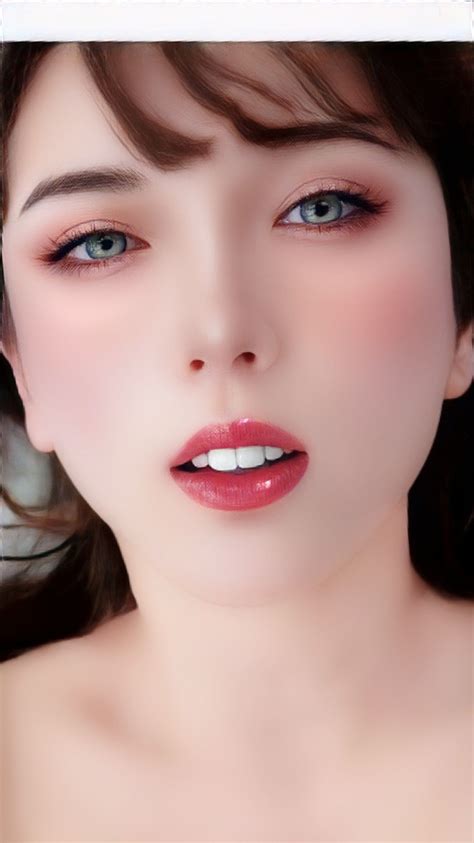 Eye Makeup Lips Nose Ring Face Fashion Beautiful Women Makeup