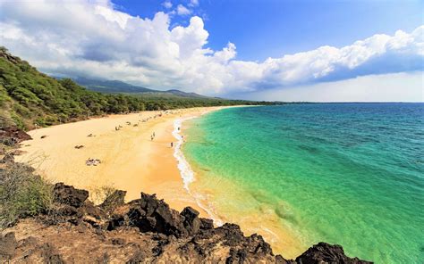 Beach In Maui Hawaii 4k Ultra Hd Wallpaper Hintergrund 3840x2400
