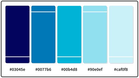 27 Best Blue Color Palettes With Names Hex Codes Crea