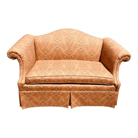 Traditional Cotton Paisley Upholstered Sofa Chairish