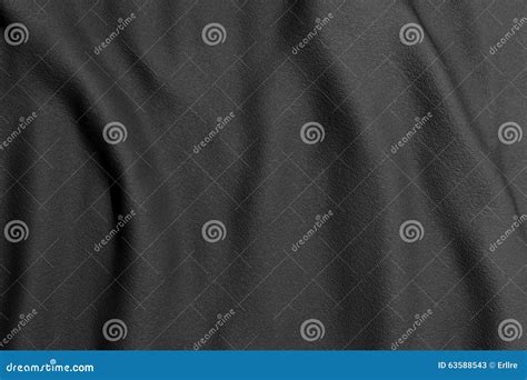 Black Rippled Fabric Stock Illustration Illustration Of Waves 63588543