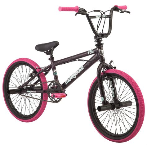 New Mongoose Girl Bmx Bike 20 Inch Wheels Single Speed 4 Freestyle Pegs