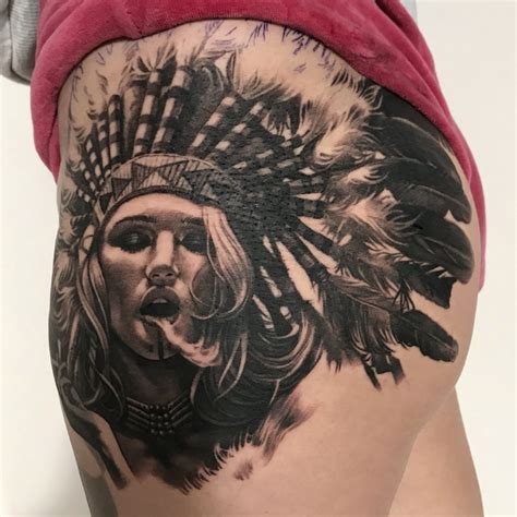 Traditionally indian ink is made of what ever they can burn and then grind and mix the charcoal powder with a carrier fluid. Indian Woman Tattoo - Radical Ink