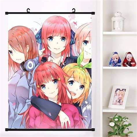 Go Toubun No Hanayome Itsuki Nakano Wall Scroll Poster Home Decor T