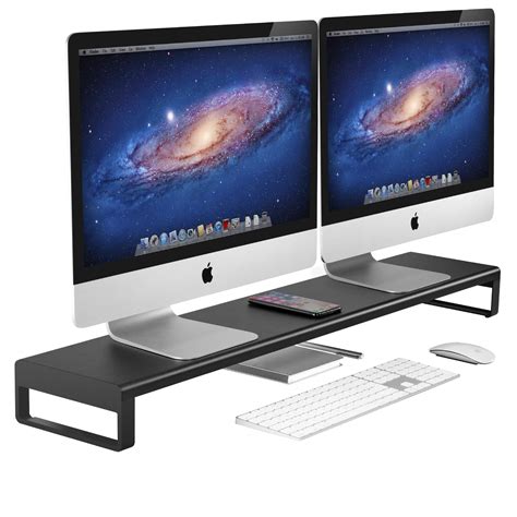 Buy Vaydeer Dual Monitor Stand Riser Metal Desk Computer Stand Shelf