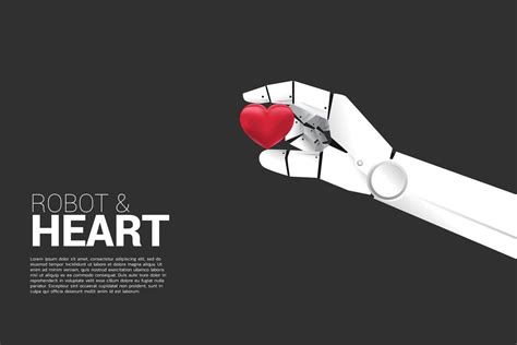 Robot Hand Holding 3d Heart 941649 Vector Art At Vecteezy