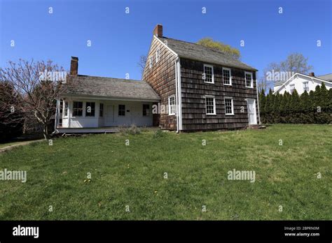 Historic Hawkins Homestead Stony Brook Long Island New York Stock Photo