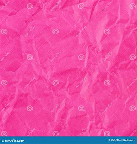 Pink Crumpled Paper For Texture Or Background Stock Photo Image Of