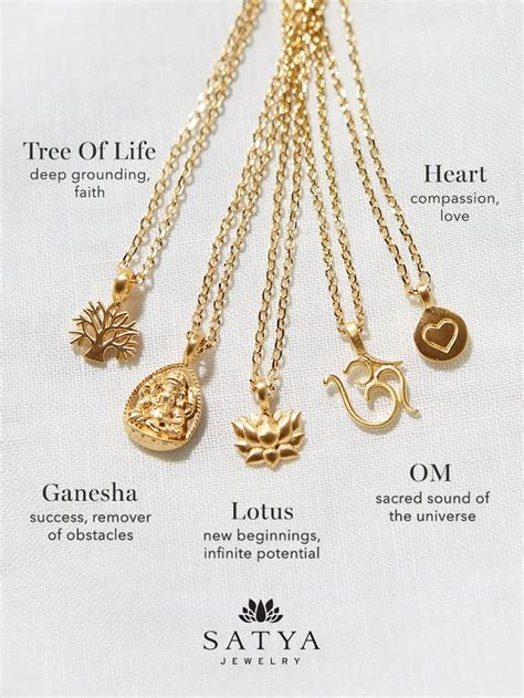 Meaningful Symbol Necklaces Om Necklace Spiritual Jewelry Satya Jewelry
