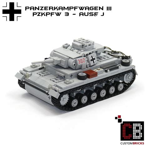 Custombricksde Lego Ww2 Wwii Wehrmacht Panzerkampfwagen Iii 3 Panzer