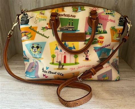 Disneyland Disney Parks Dooney And Bourke Retro Satchel Purse Handbag