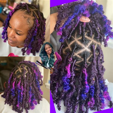 Colorful Butterfly Locs In 2021 Faux Locs Hairstyles Box Braids