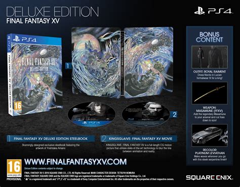 Final Fantasy Xv Deluxe And Ultimate Collectors Edition Revealed