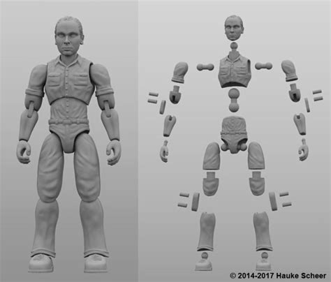 Hauke Scheers New 3d Printed Action Figure Can Move Better Than Many
