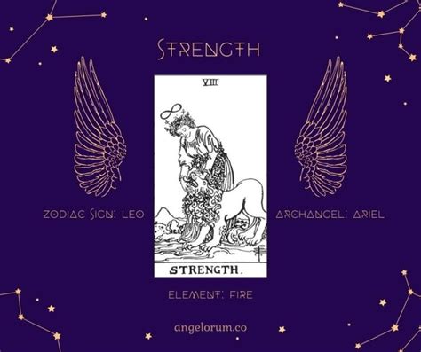 Strength Angelic Tarot Card Meanings ⋆ Angelorum Tarot