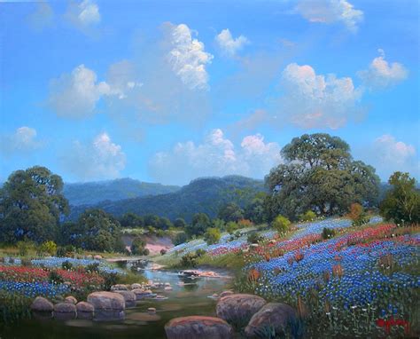 Kay Walton B1967 — Spring Meander 991x800 Colorful Landscape