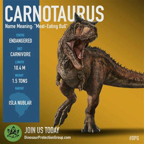 Help Save The Carnotaurus Of Isla Nublar Jurassic World