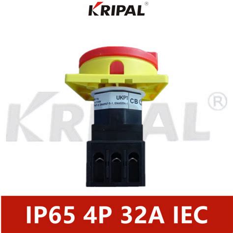 20a 4p Ip65 Rotary Lamp Switch Main Switch Iec Standard Waterproof