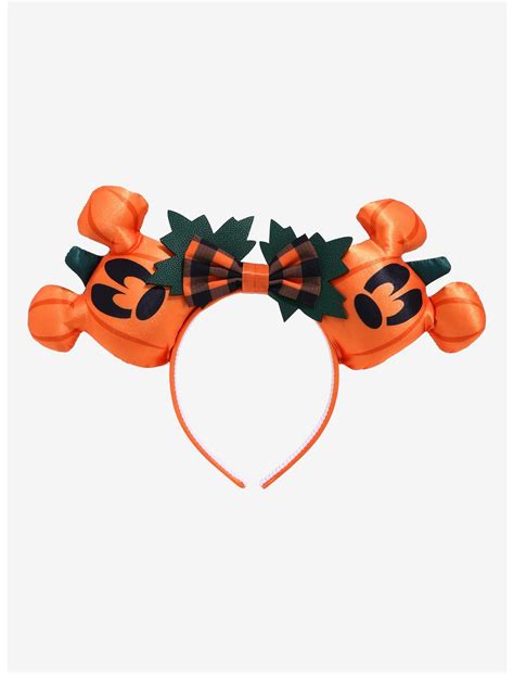 Disney Minnie Mouse Jack Olantern Mouse Ears Headband Boxlunch Exclusive Boxlunch