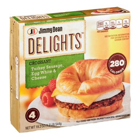 Jimmy Dean Delights Croissant Sandwiches Turkey Sausage Egg White