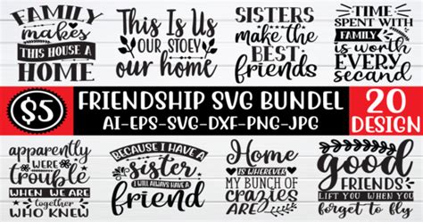 Friendship Svg Bundle Bundle · Creative Fabrica