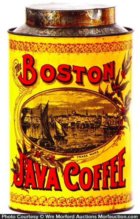 Antique Advertising Boston Java Coffee Can Antique Advertising