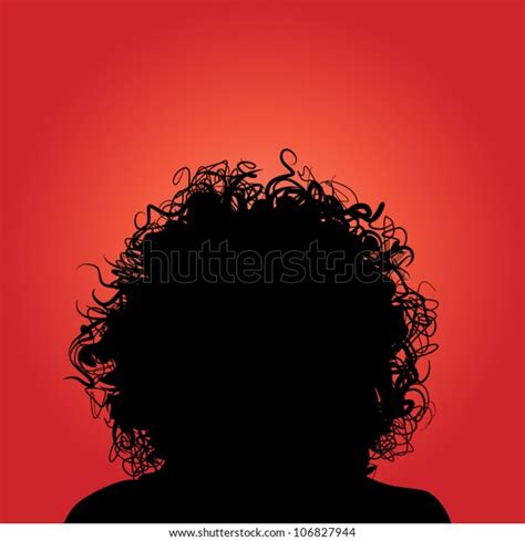 Curly Hair Stock Vector Royalty Free 106827944