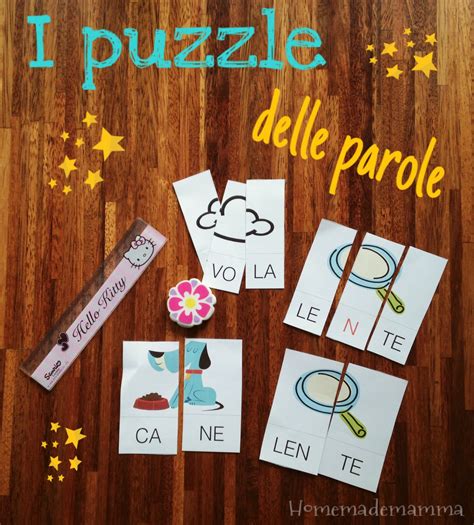Qui sotto potete trovare alcune schede didattiche sulle parole con le doppie per i bambini della scuola primaria. I puzzle delle parole per imparare le sillabe