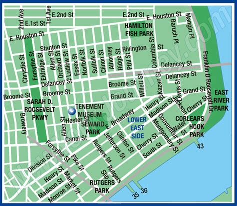 Lower East Side Area Maps Of New York City New York Journey