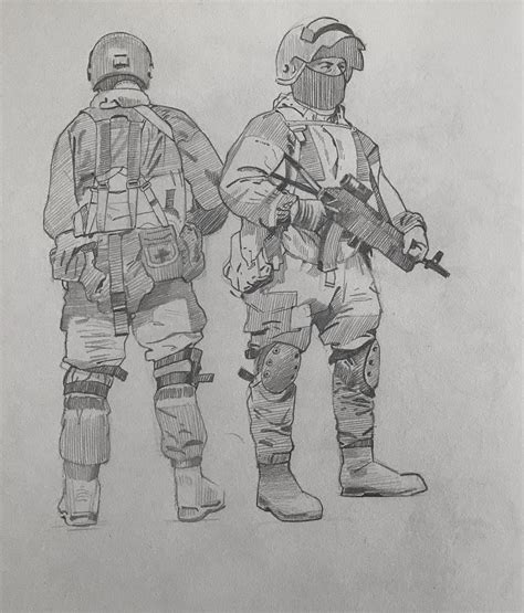 Soldier Drawing Reference And Sketches For Artists