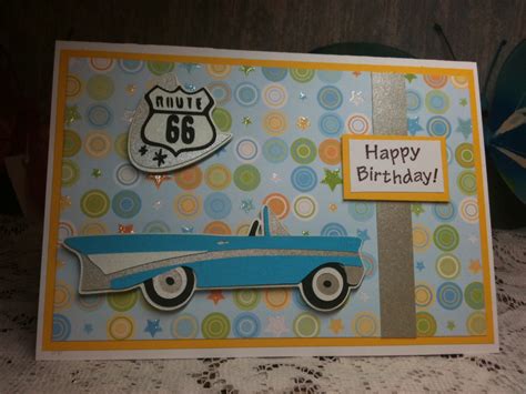 Queenbee Designs Route 66 Birthday Card