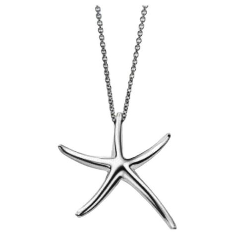 Tiffany Starfish Necklace Sterling Silver In 2022 Starfish Necklace