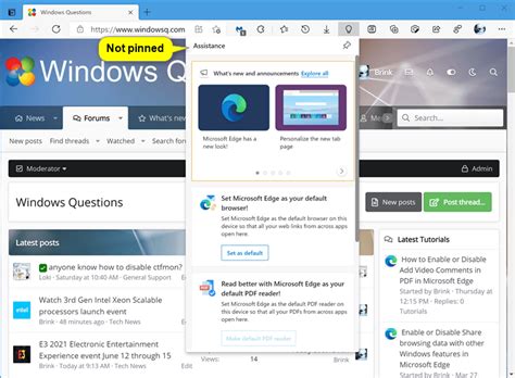 Add Or Remove Assistance Home Button On Toolbar In Microsoft Edge