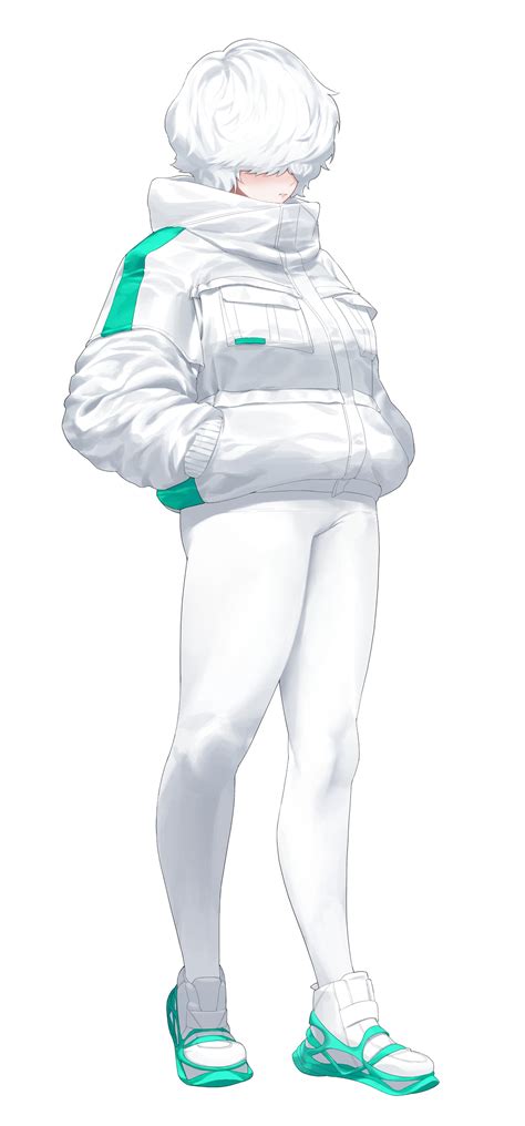 White Hair Jacket And Yoga Pants By Yohu08 Original Rstreetmoe