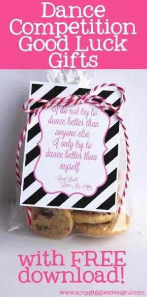 Dance Competition Good Luck Gift Idea Amy Giggles Designs Dance