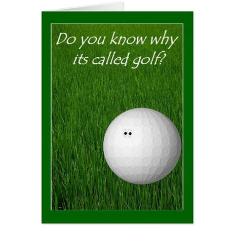 Golf Greeting Card Zazzle