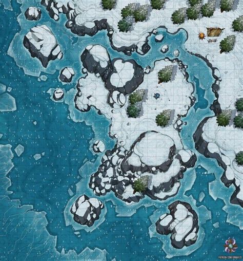 Snowy Camp Battle Map X Battlemaps Fantasy Map Fantasy World Fantasy City Map Design