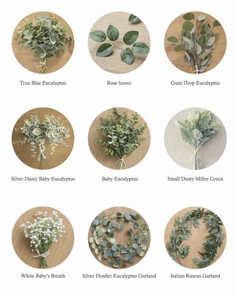 Greenery Best Sellers Collection 7 Types Wedding Flower Types Fall