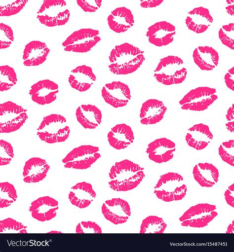 pink lips kiss prints seamless pattern royalty free vector