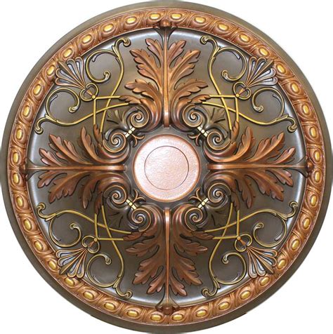 Looking for a unique ceiling medallion that is affordable & simple to create? MD-9088 Fall Bronze Ceiling Medallion www.udecor.com ...