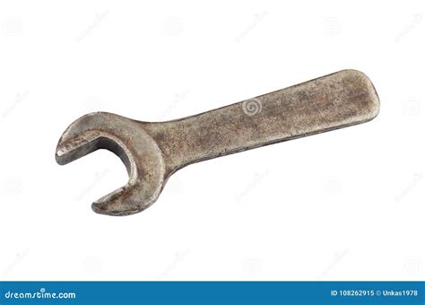 Old Rusty Wrench Stock Image Image Of Rust Isolated 108262915