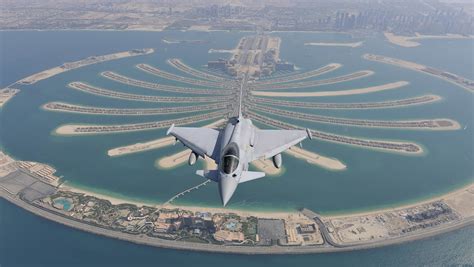 White And Blue Sail Boat Eurofighter Typhoon Royal Air Force Palm Islands Dubai HD Wallpaper