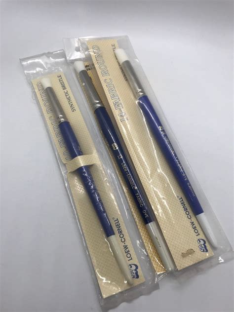Fabric Painting Brushes Set Of 3 Stencil Brush Loew Cornell Etsy