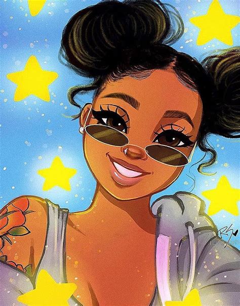 720p Free Download Black Dope Art Cartoon Girl African American