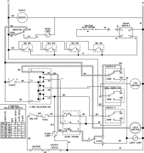 oven repair circuit stove electric stove diagram