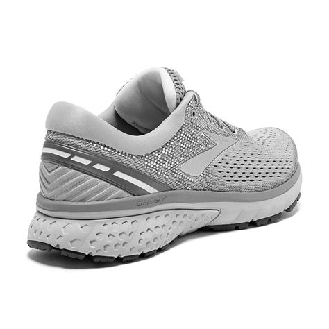 Brooks Womens Launch 4 Low Top Lace Up Running Greysilverwhite Size