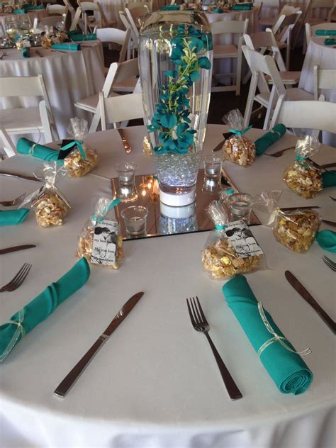 The Perfect Teal Table Settings ️ In 2019 Wedding Decorations Grey