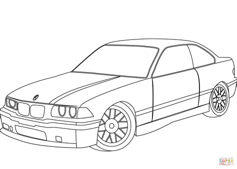 BMW E Coloring Page Free Printable Coloring Pages Bmw E Easy