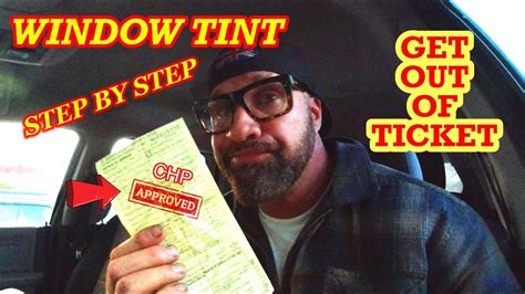 Window Tint Ticket How To Get Out Of It Legally Youtube